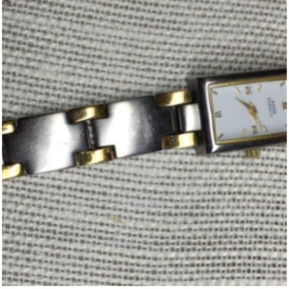 Anne Klein II Ladies Watch As Is Silver Gold 10/6059 753H White Quartz Mvmt main image 8
